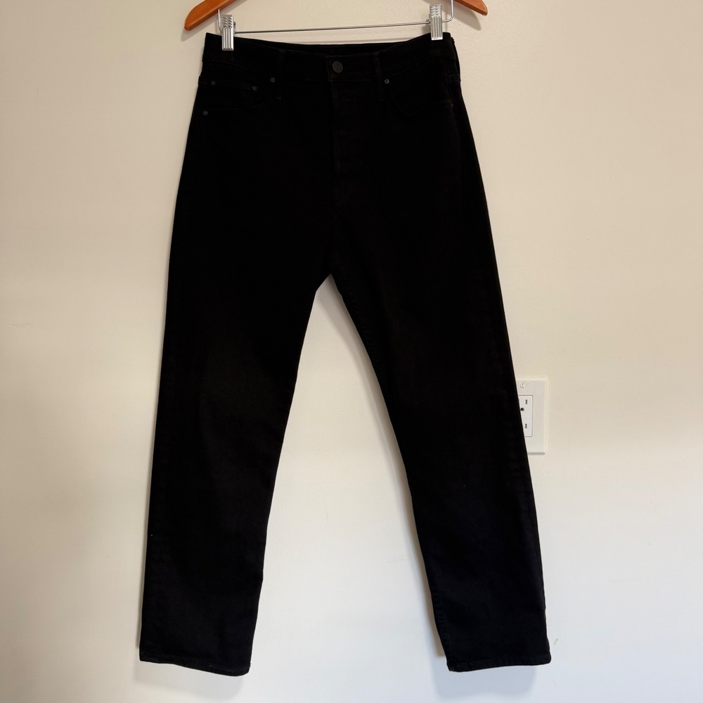 Mother The Tomcat Ankle Jeans Womens 29 Black Lasting Impression Denim